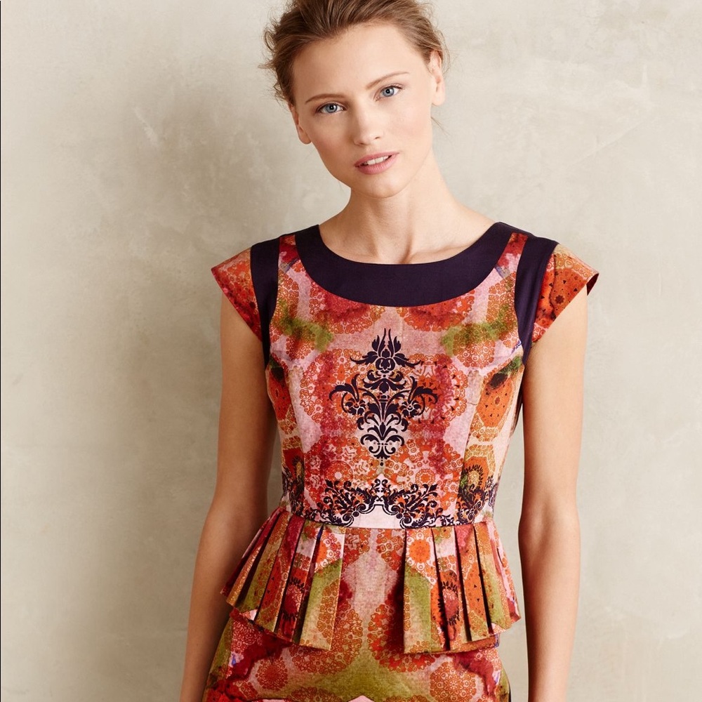 Anthropologie Peplum Dress